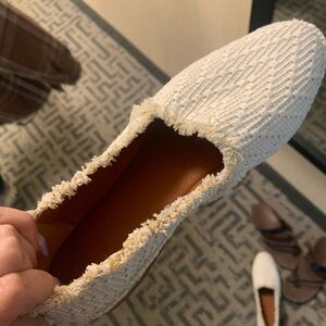 Frye Helena Slip On Raw Hem Flats